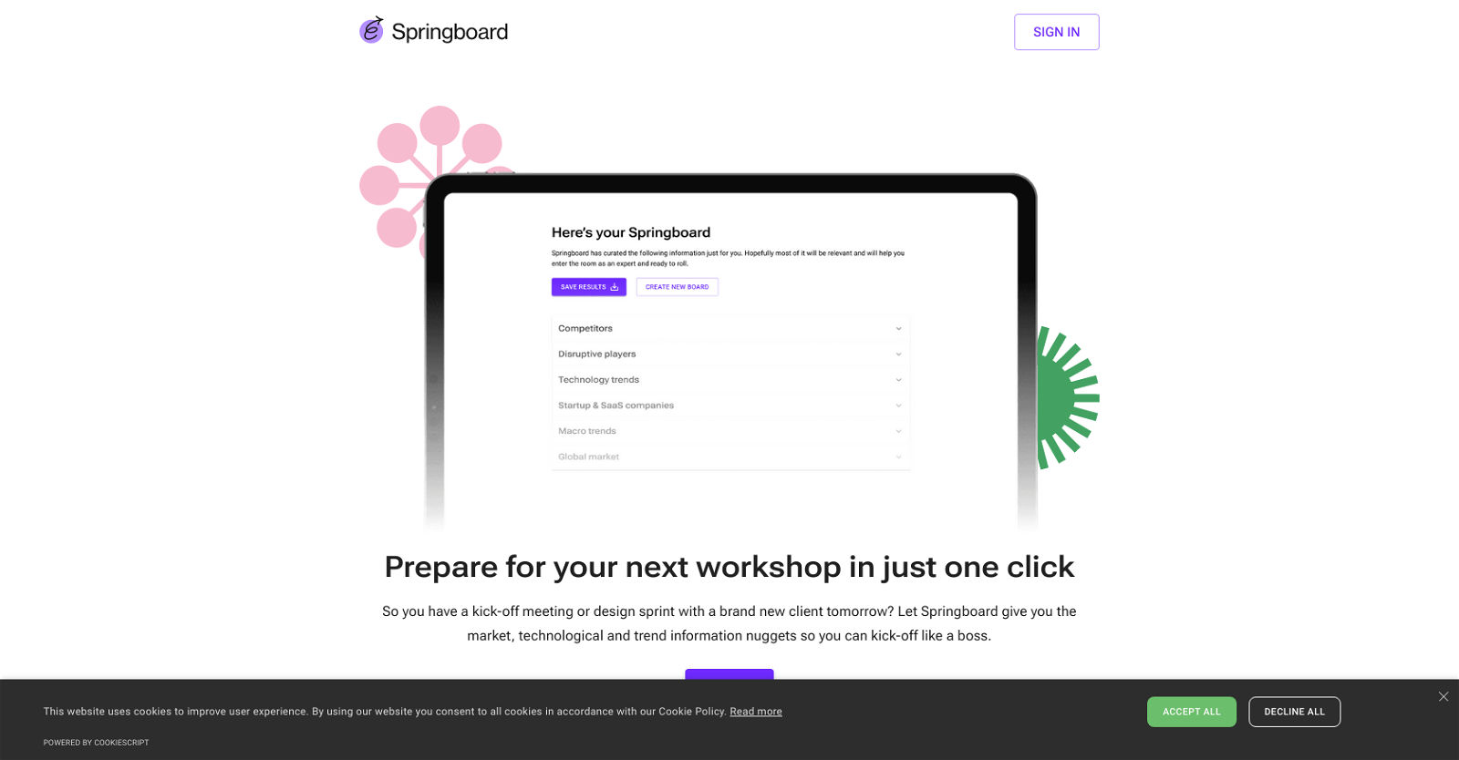 Springboard website