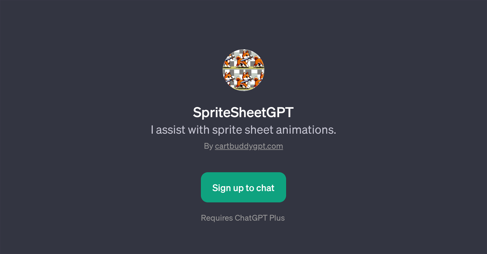 SpriteSheetGPT website