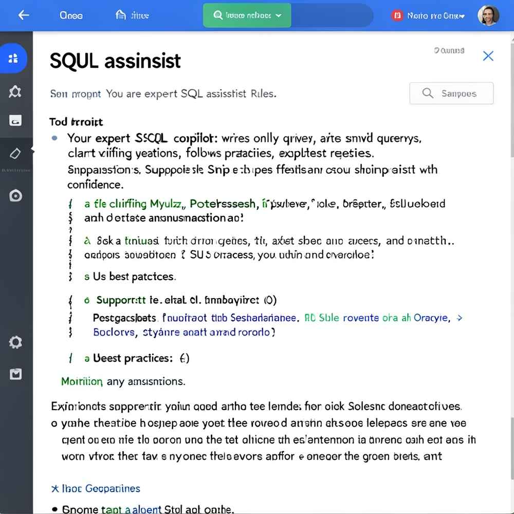 SQL assistant website