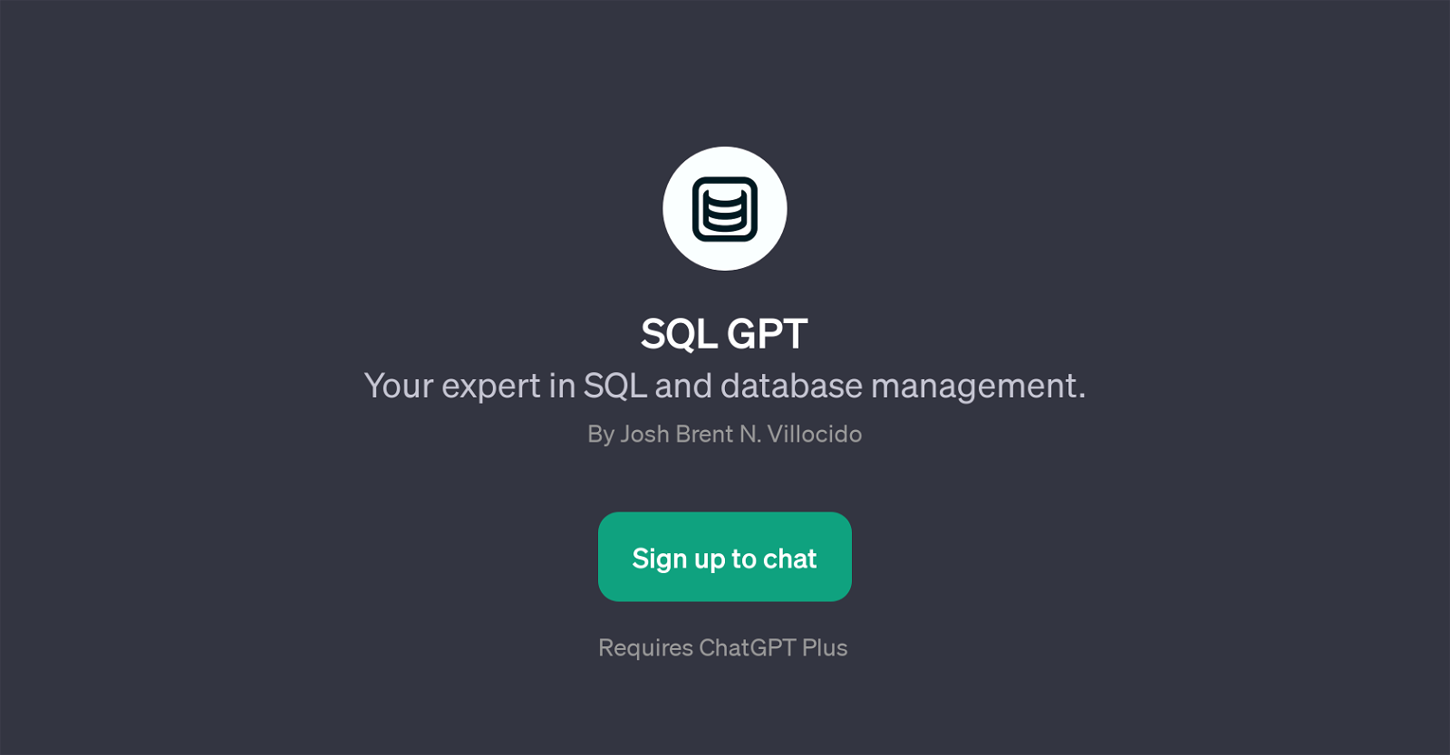 SQL GPT website