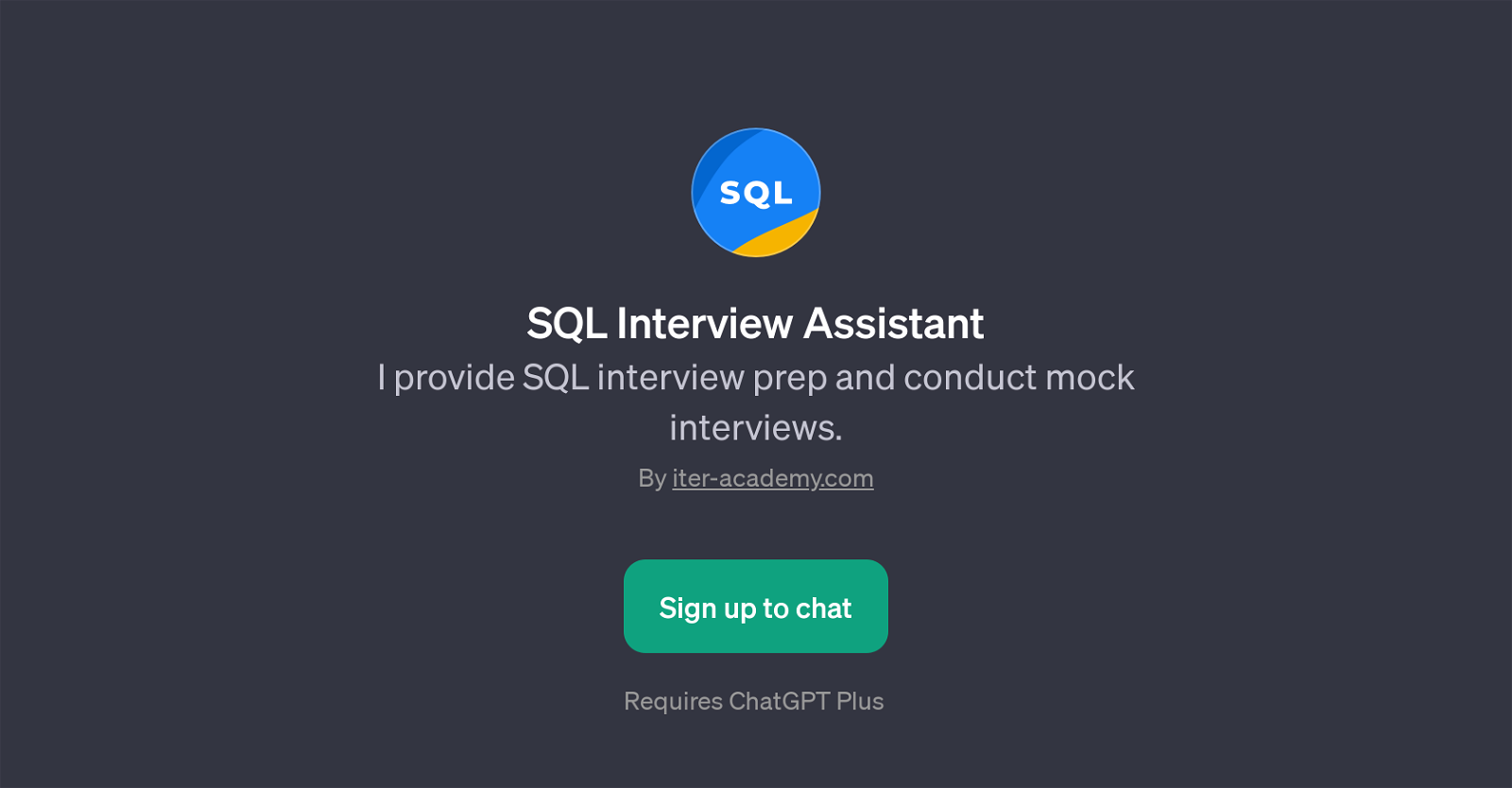 SQL Interview Assistant website