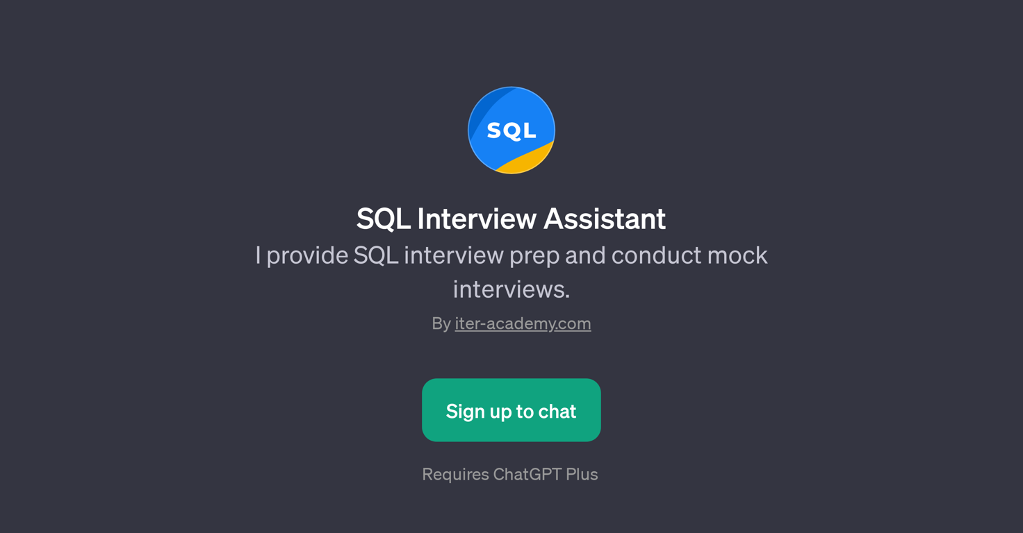 SQL Interview Assistant website
