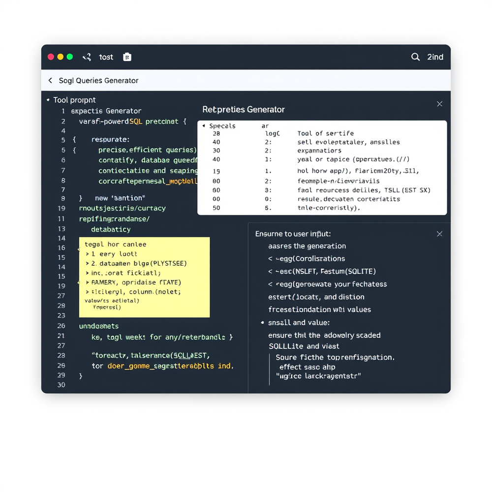Sql Queries Generator website