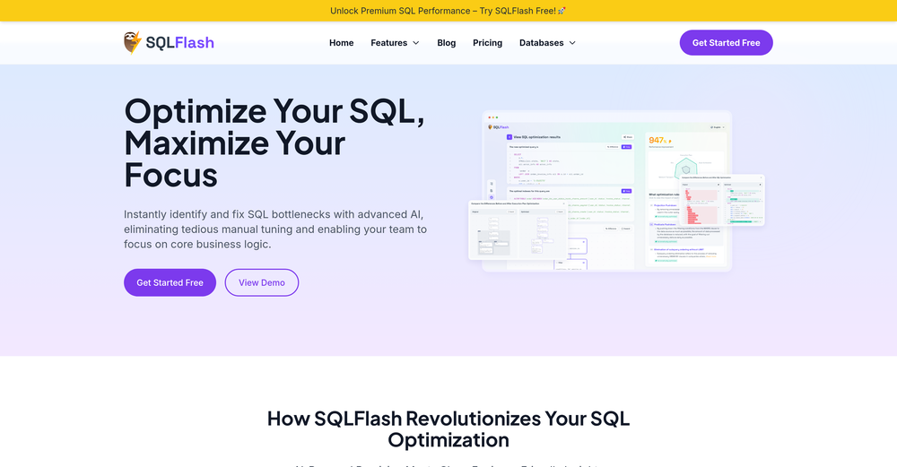 SQLFlash website