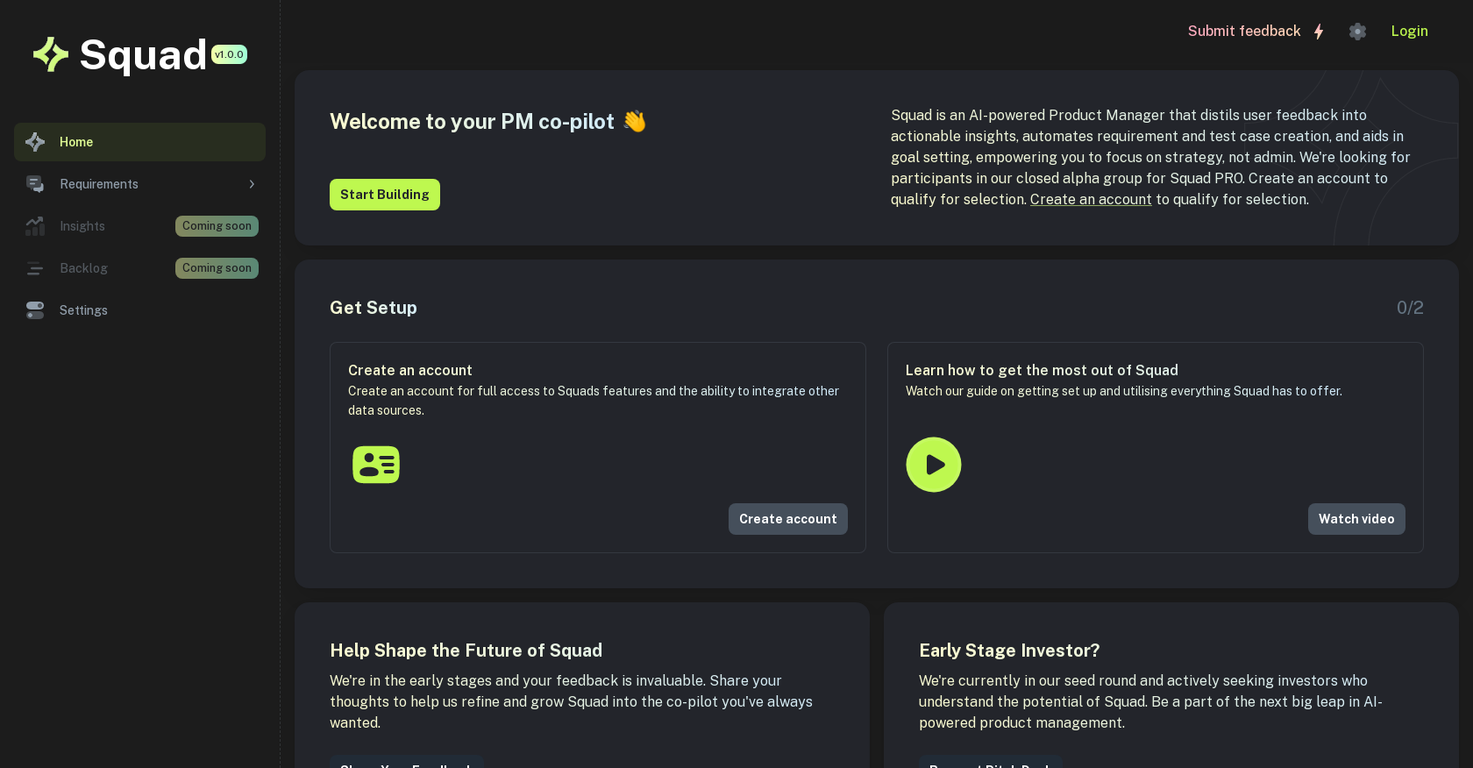 Squad website