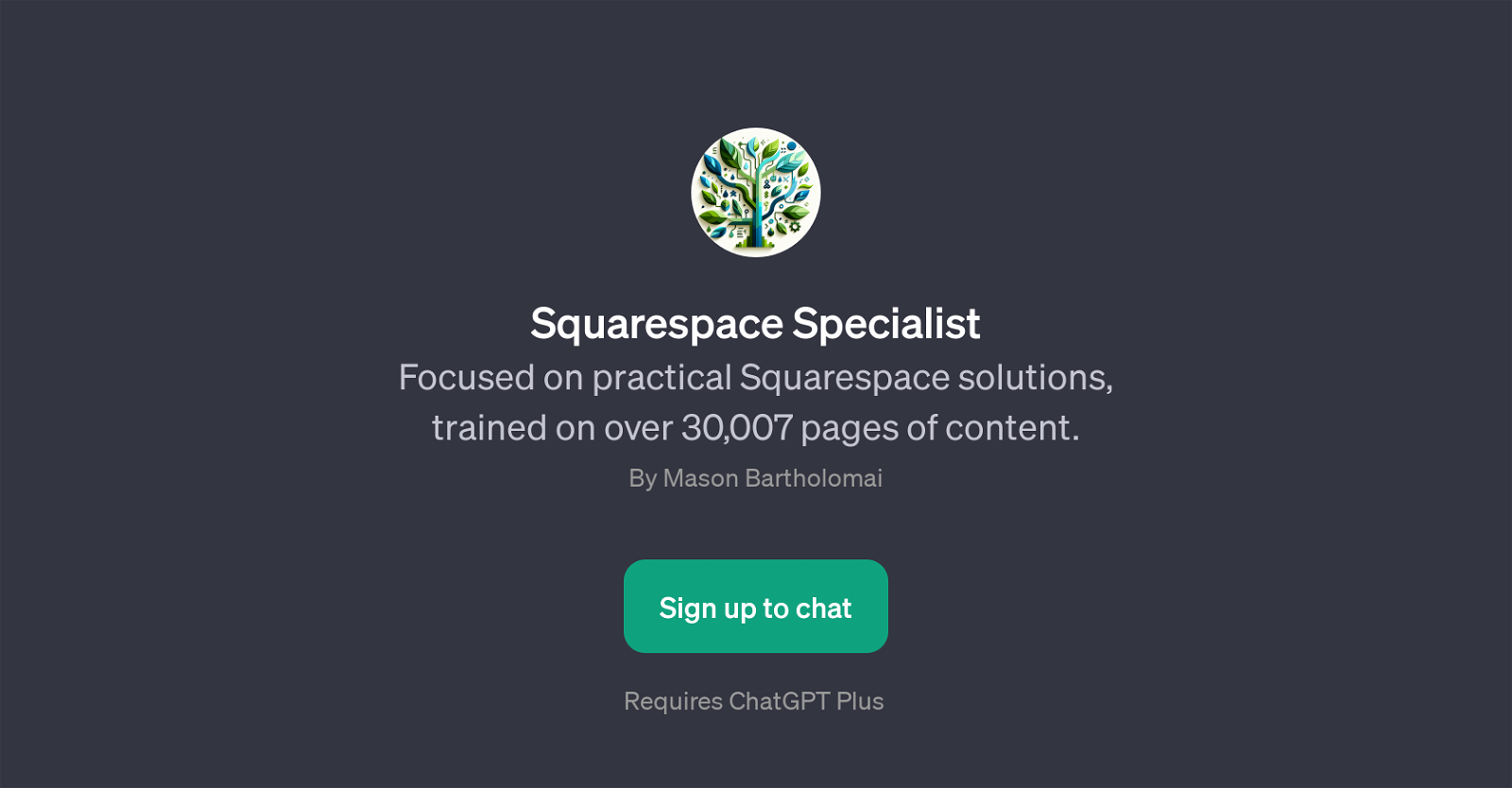 Squarespace Specialist website