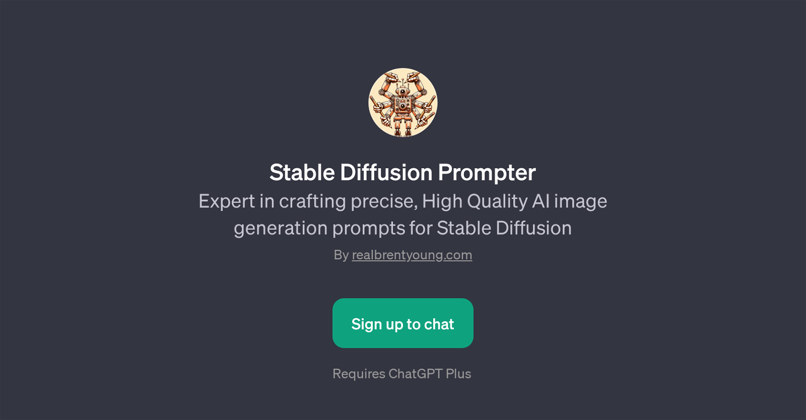 Stable Diffusion Prompter website