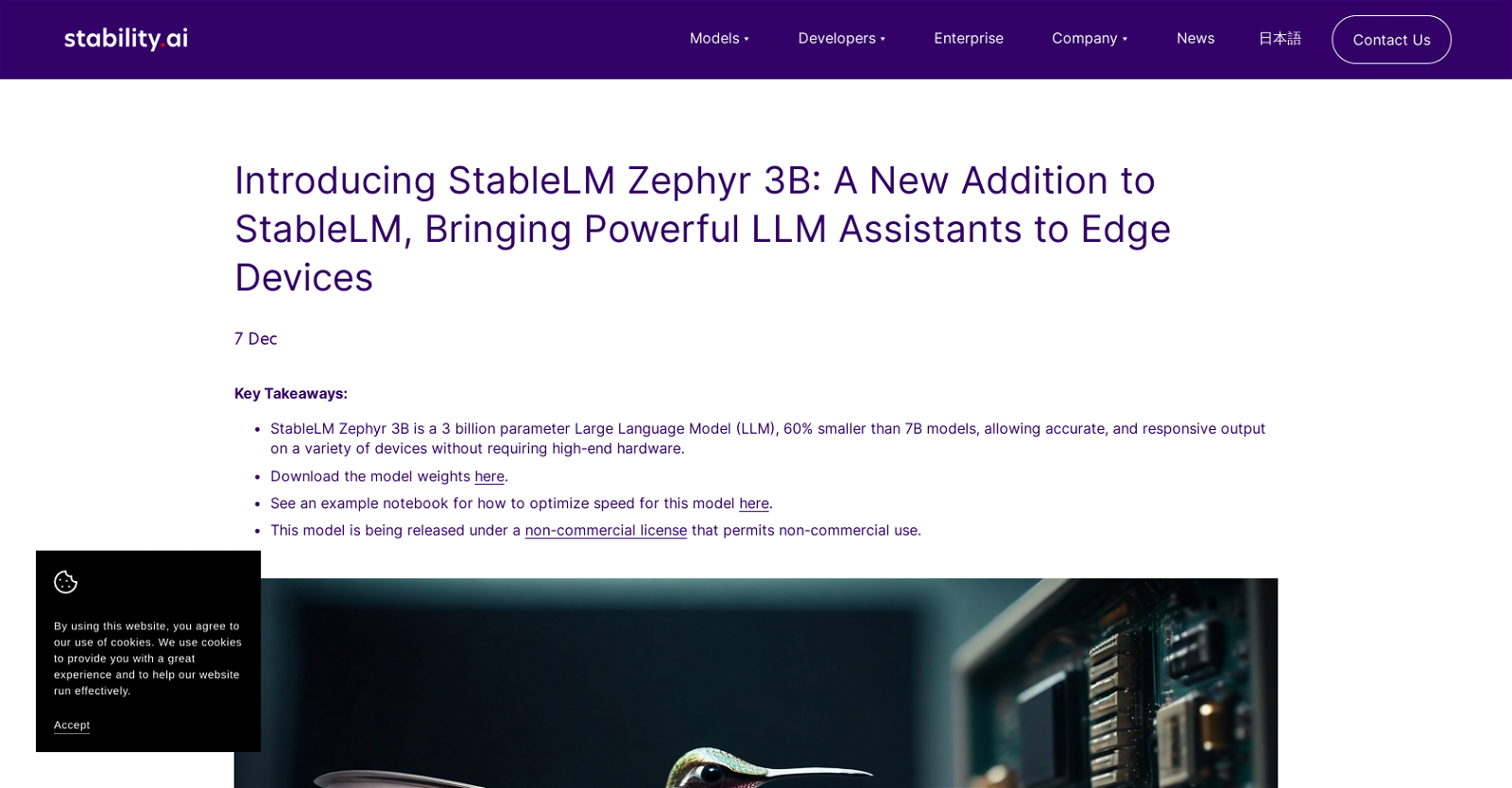 StableLM Zephyr 3B website