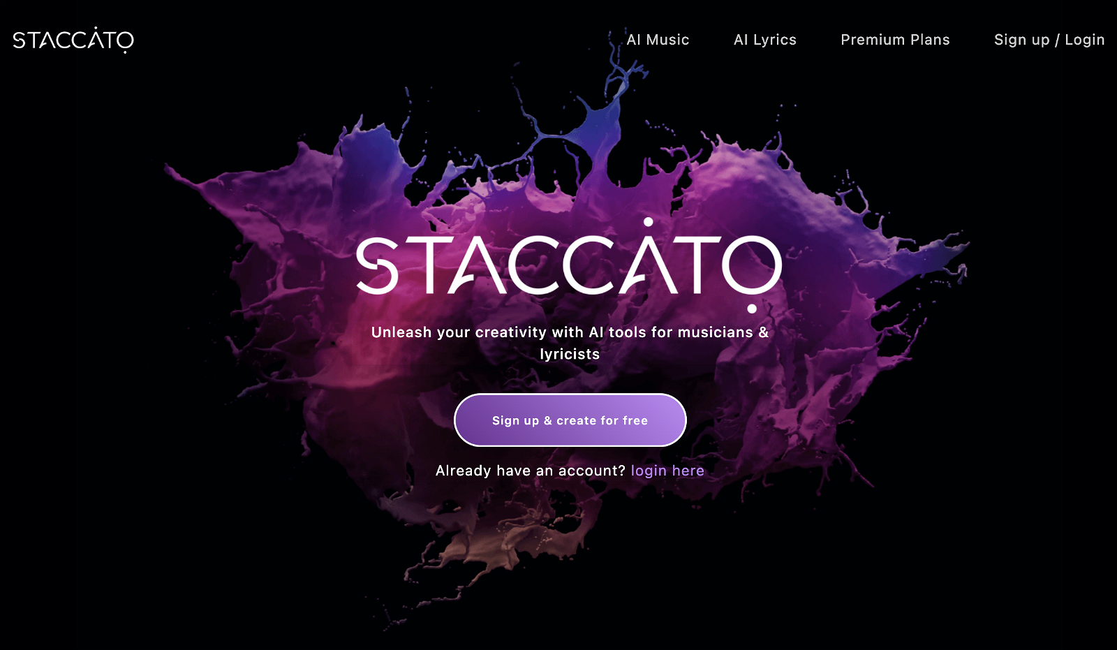 Staccato website