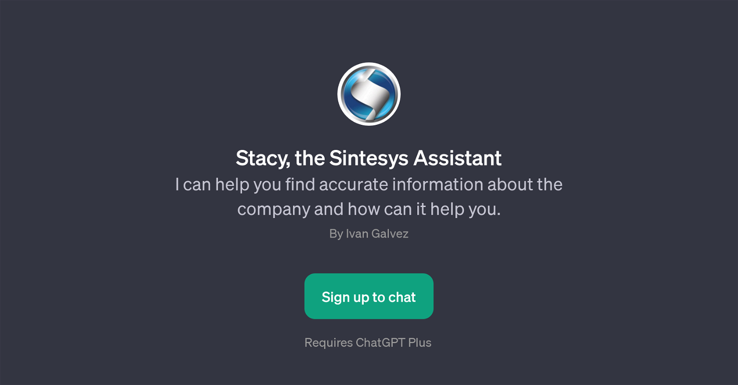 Stacy, the Sintesys Assistant website