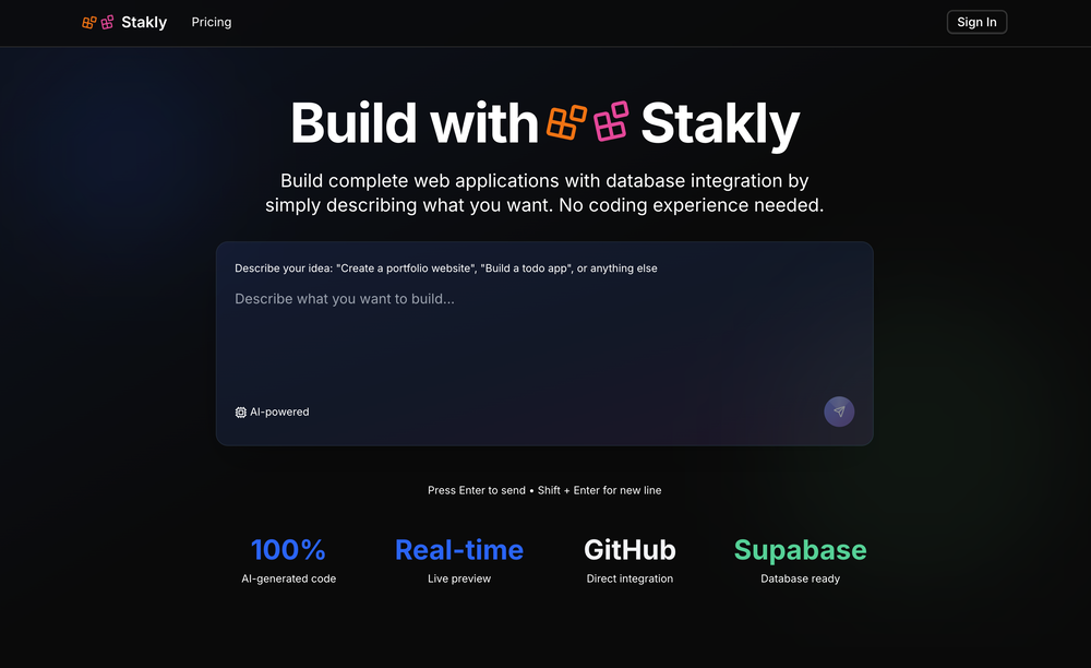 Stakly website