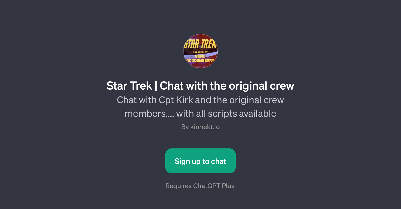 Star Trek | Chat with the Original Crew website