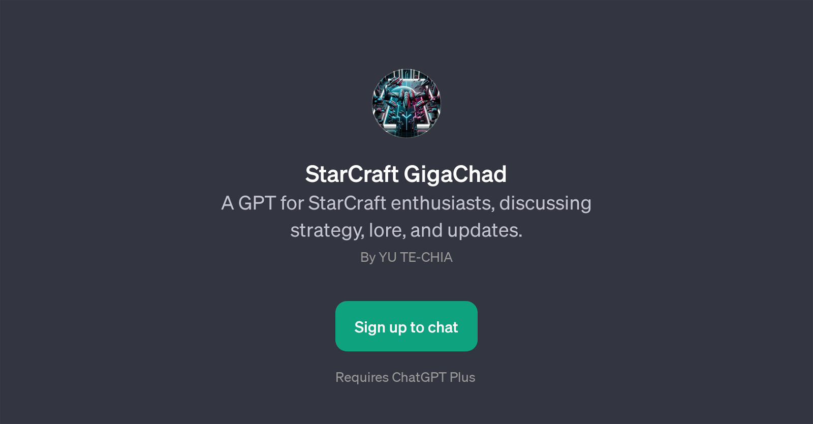 StarCraft GigaChad website