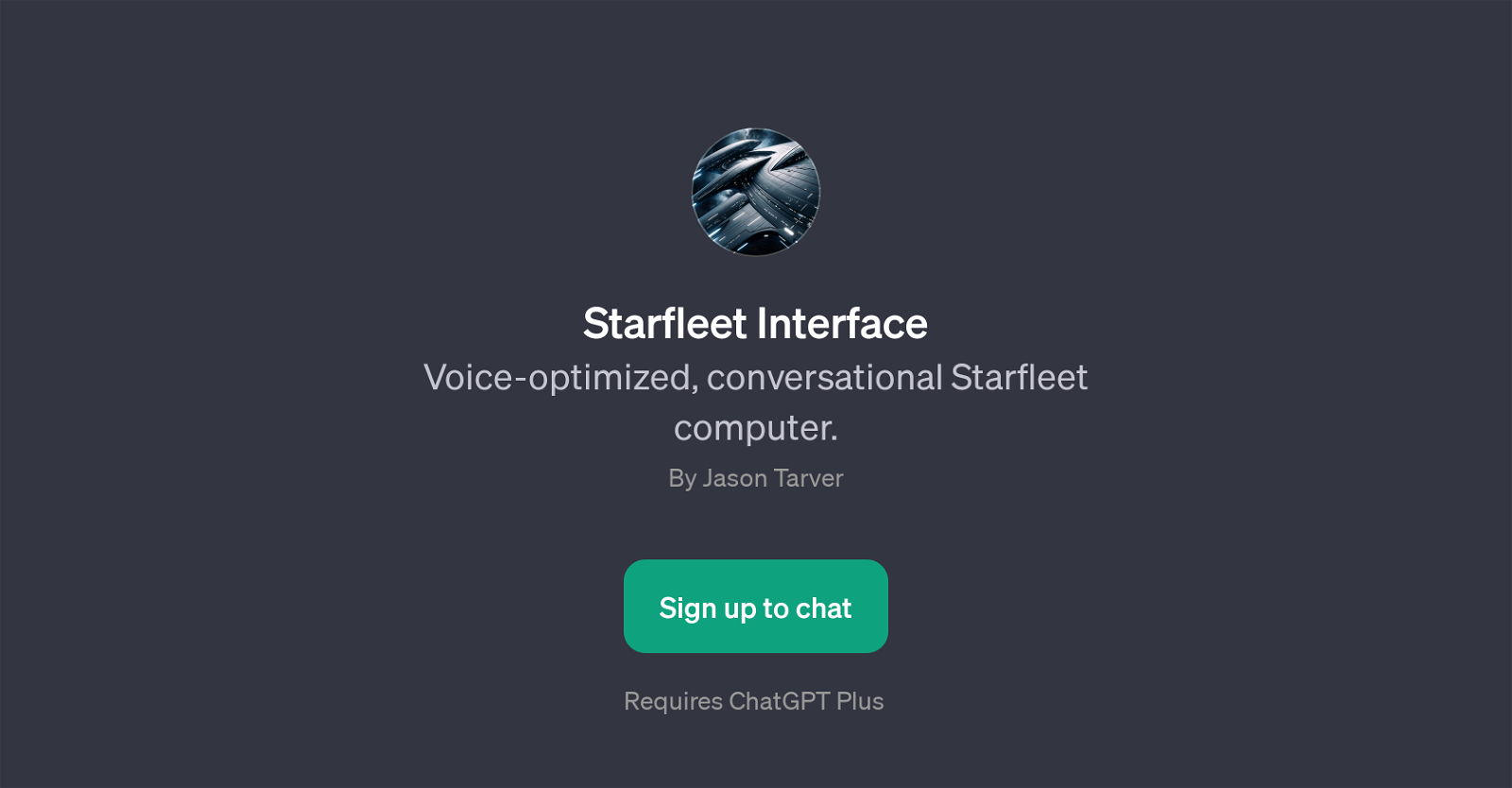 Starfleet Interface website
