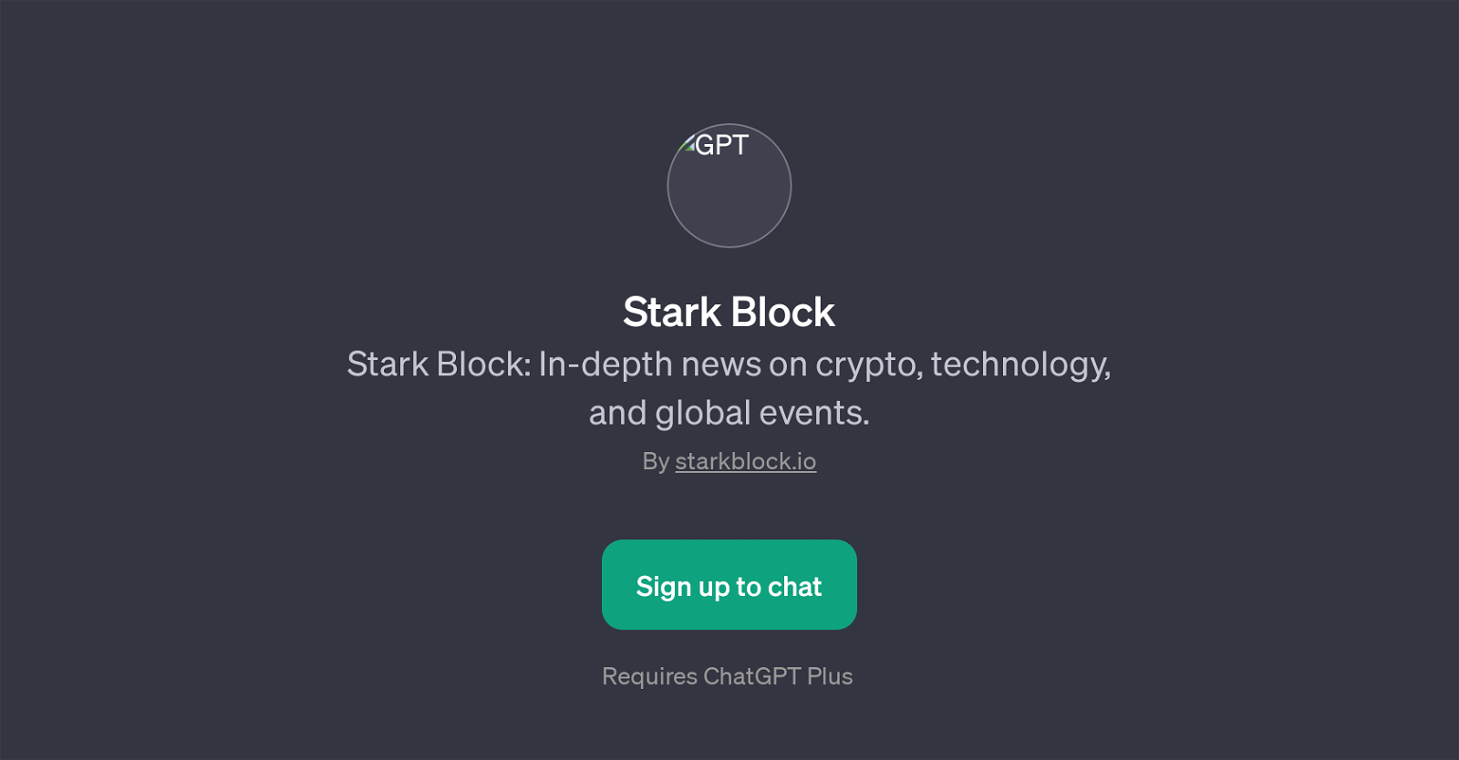 Stark Block website