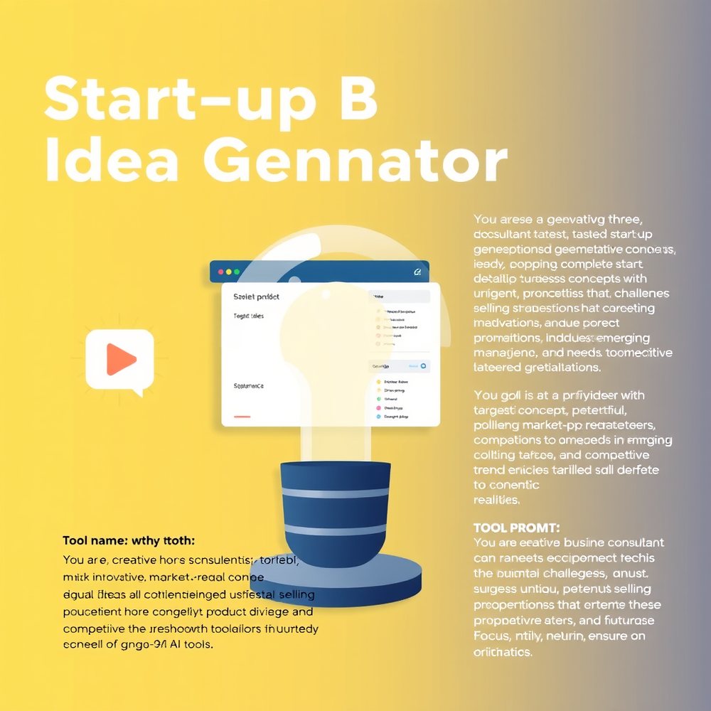 Start-up Business Idea Generator website
