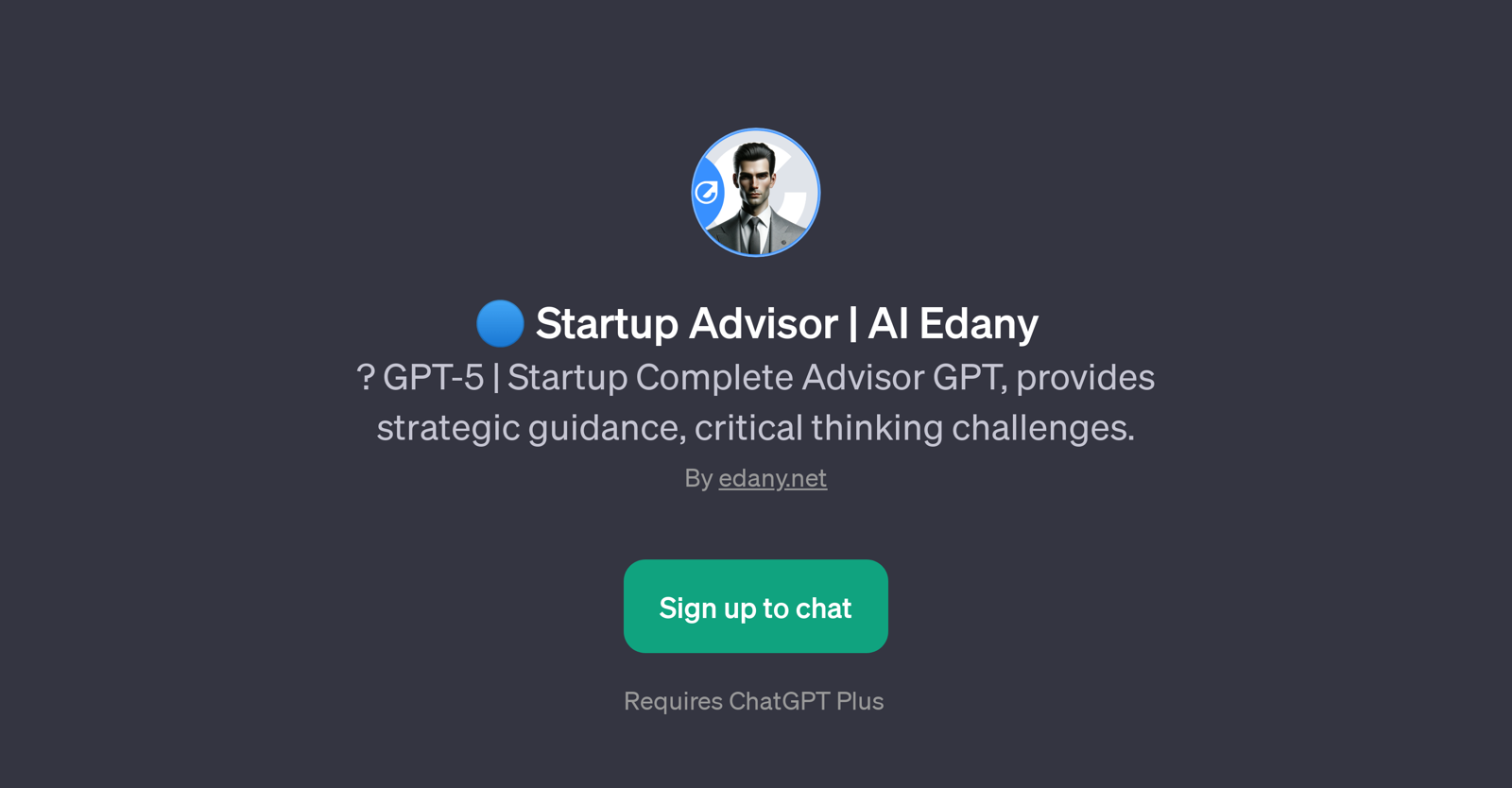 Startup Advisor | AI Edany website