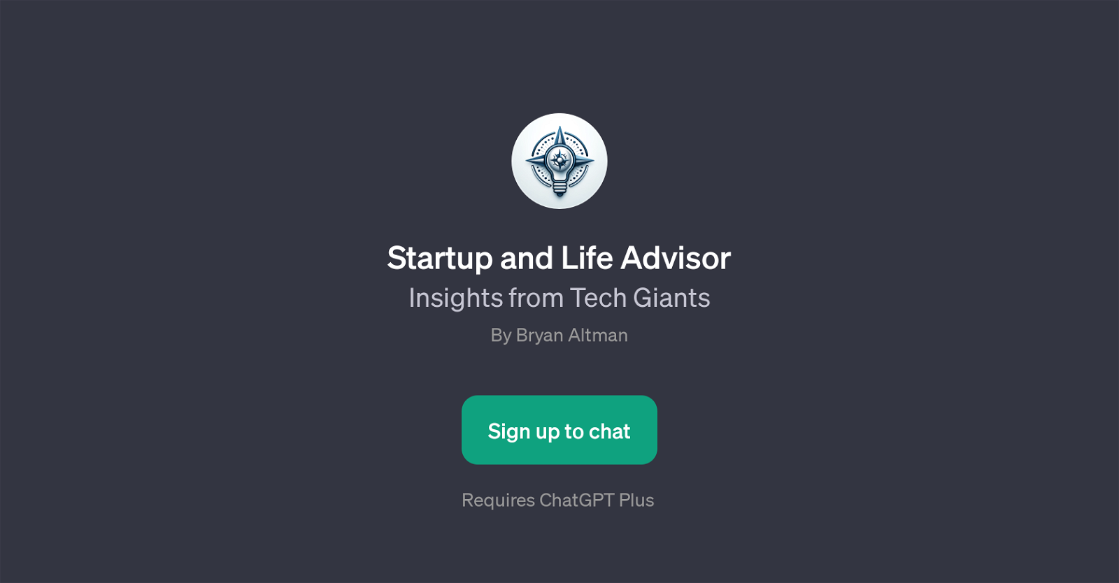 Startup and Life Advisor website