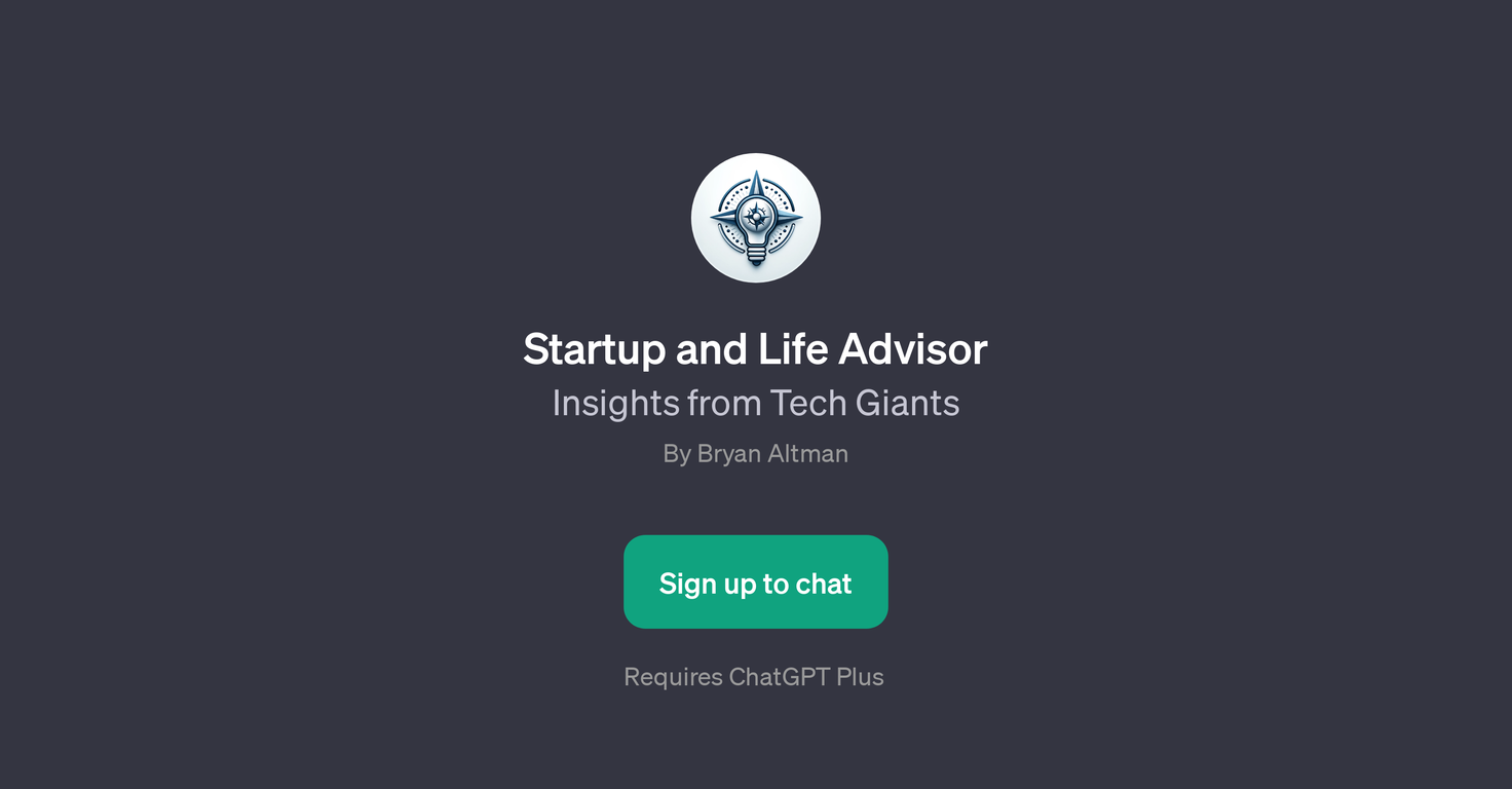 Startup and Life Advisor website