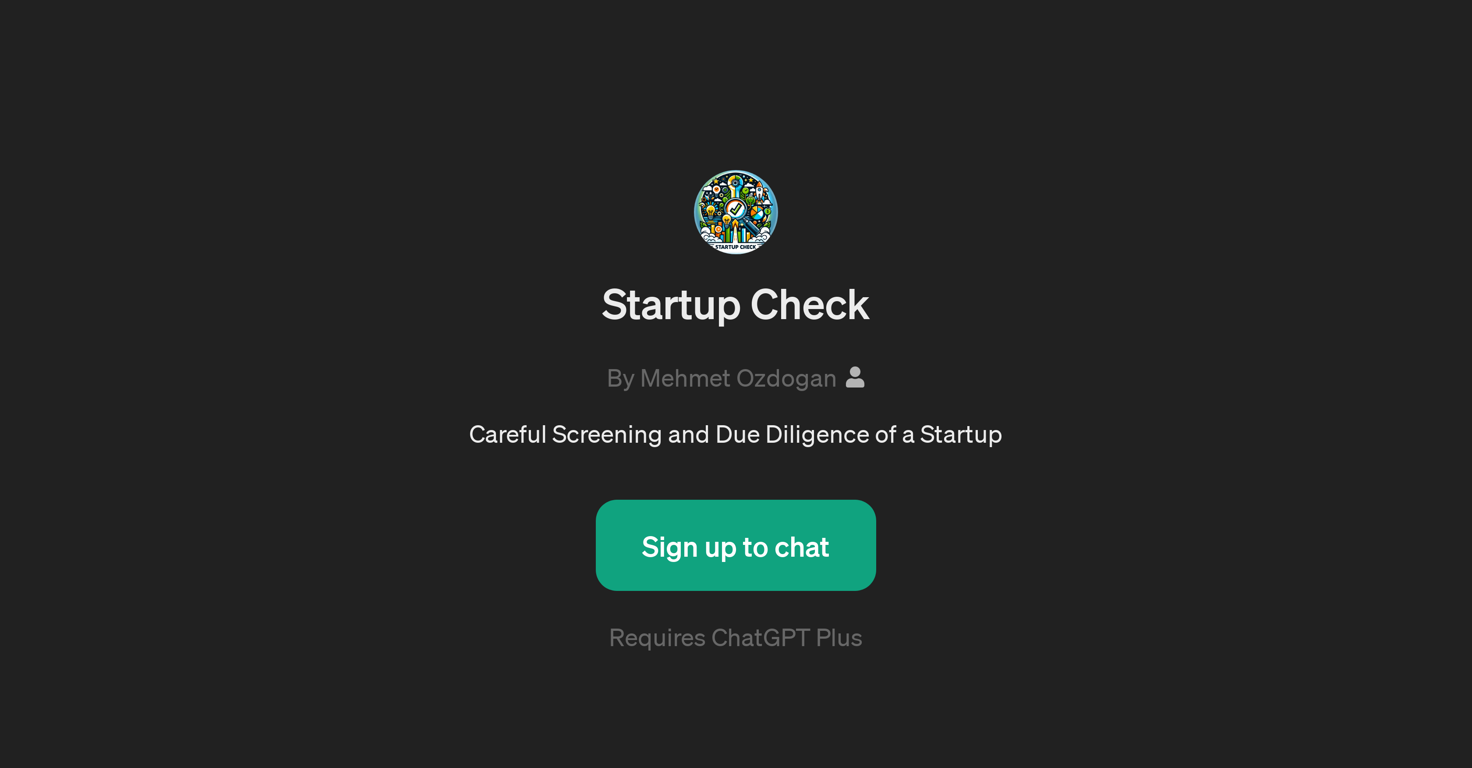 Startup Check website
