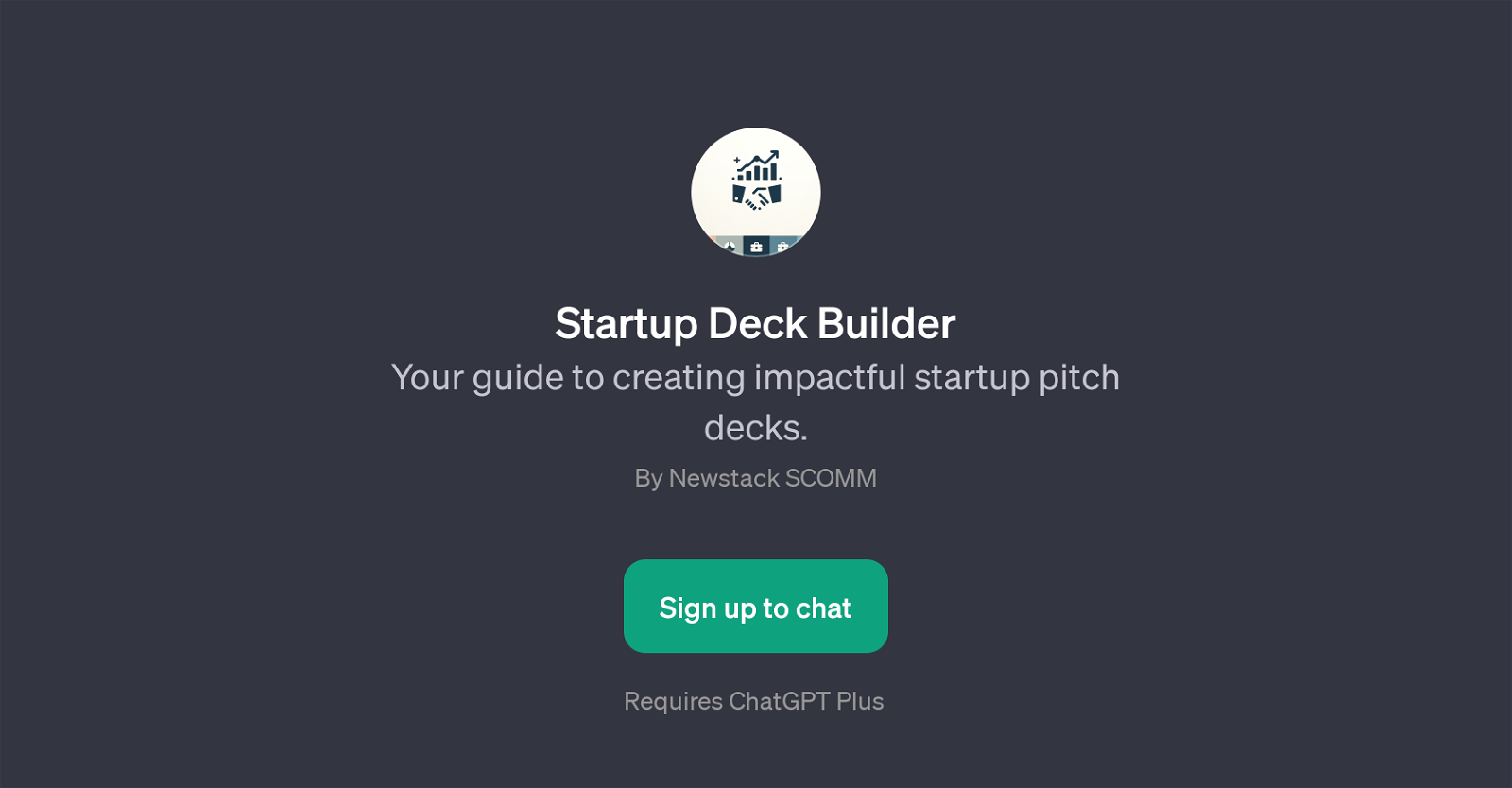 Startup Deck Builder website