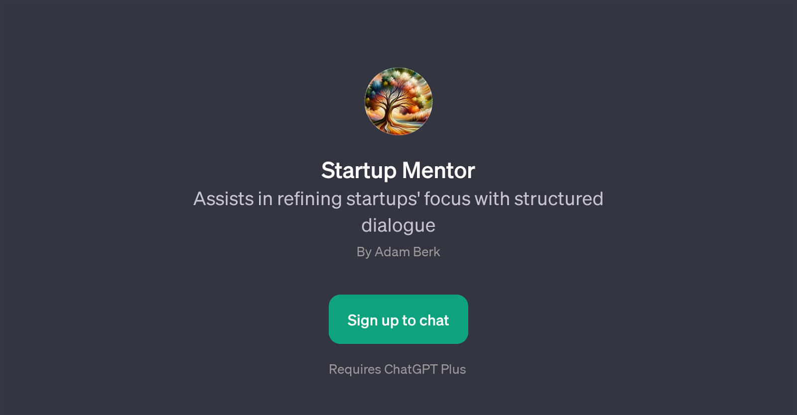 Startup Mentor website