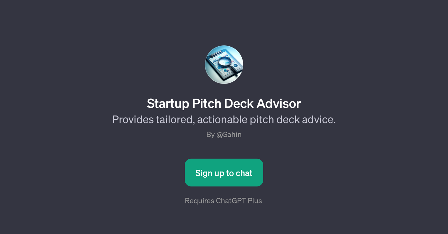 Startup Pitch Deck Advisor website