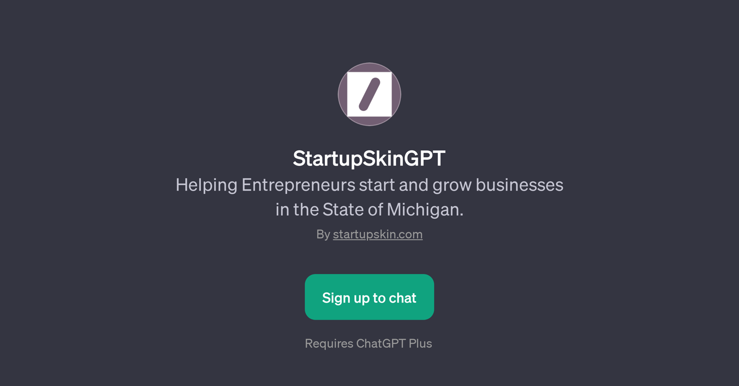 StartupSkinGPT website