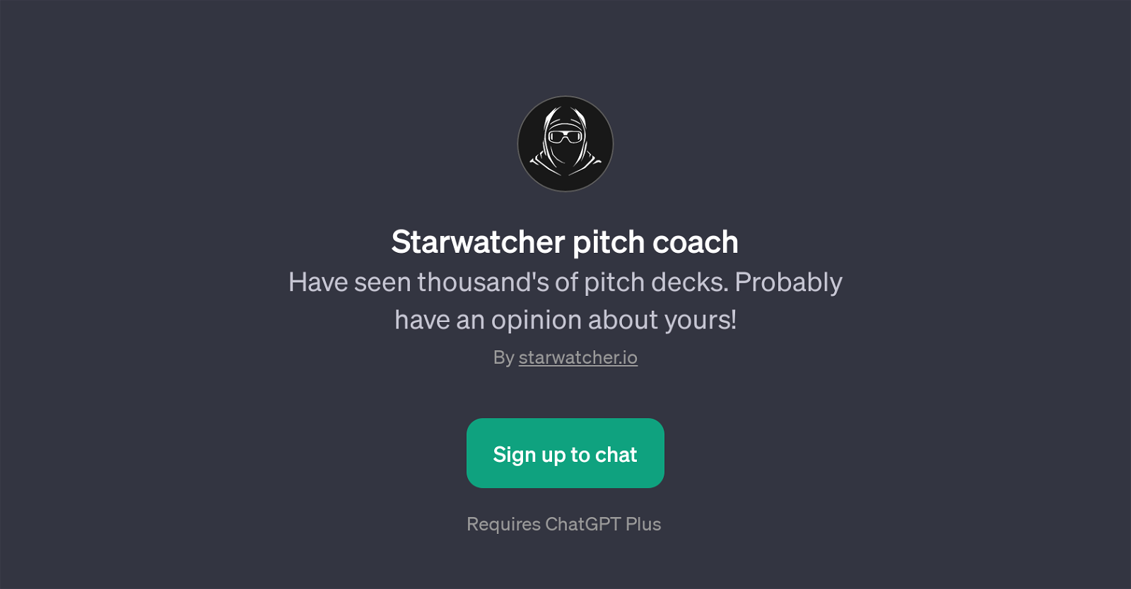 Starwatcher Pitch Coach website