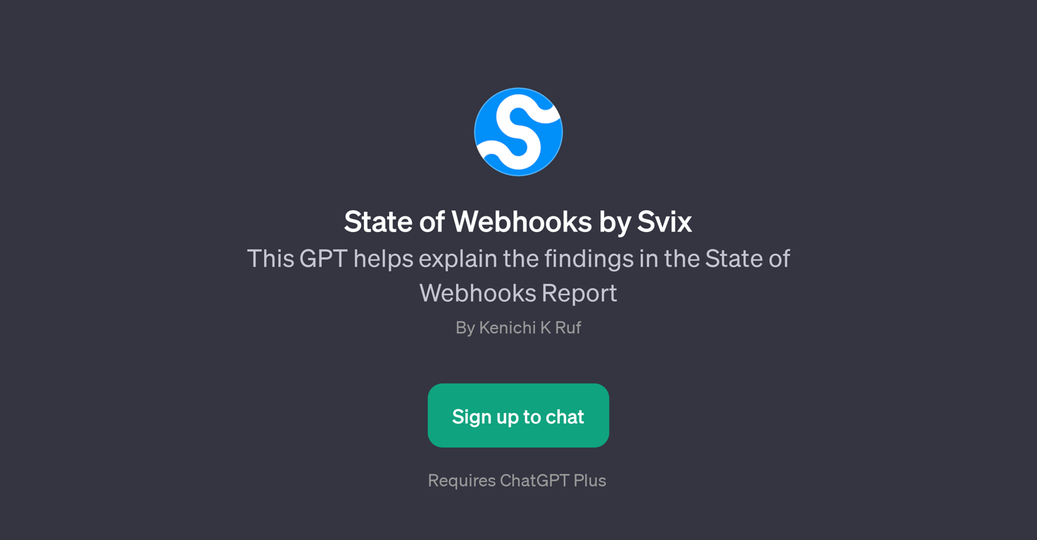 State of Webhooks by Svix website