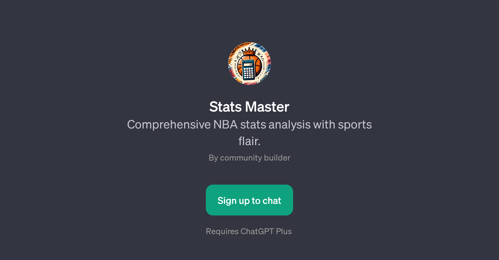 Stats Master website