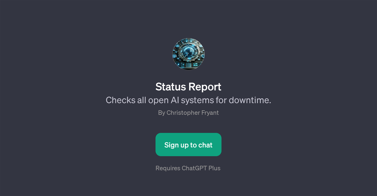 Status Report GPT website