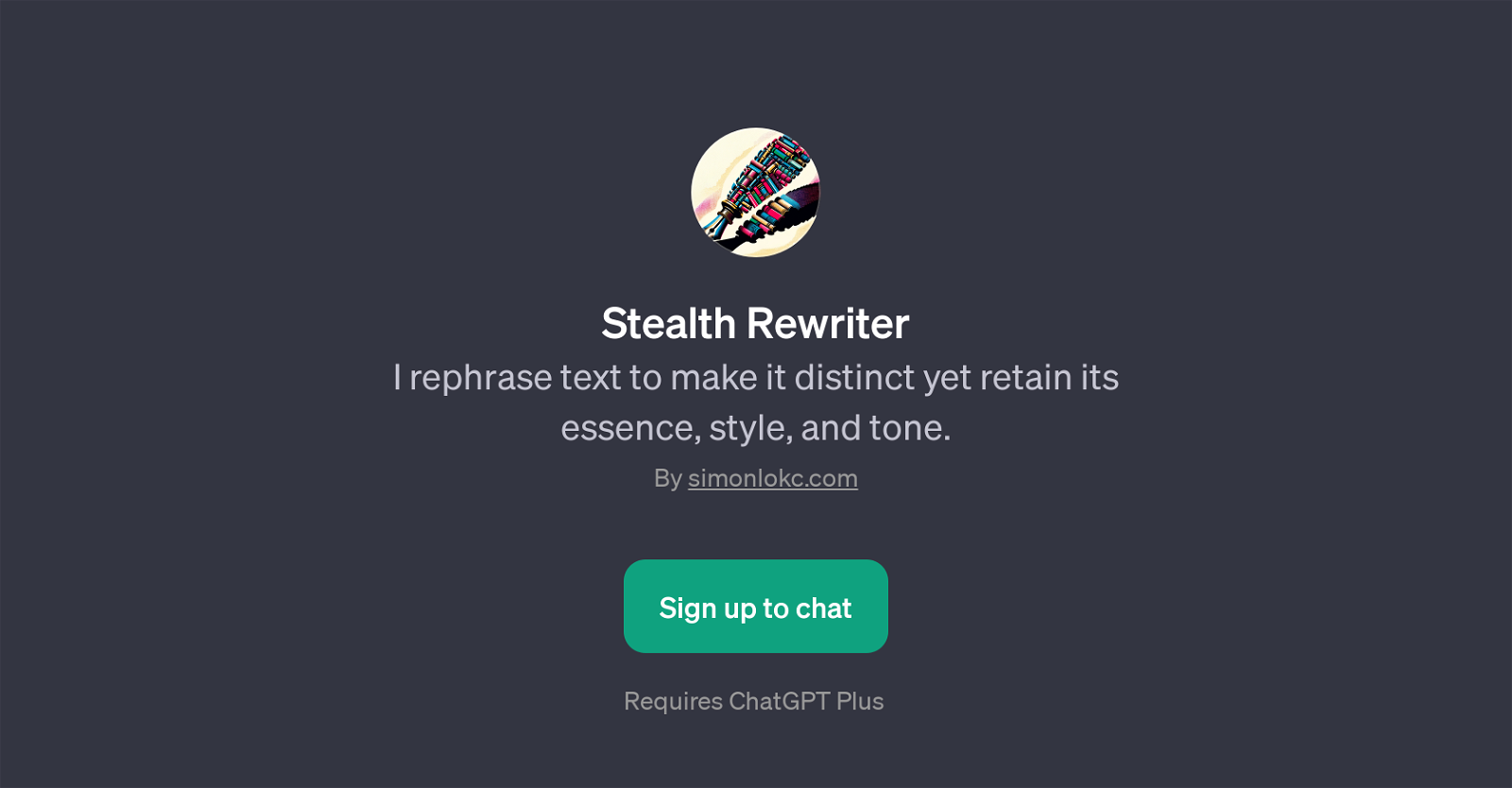 Stealth Rewriter website