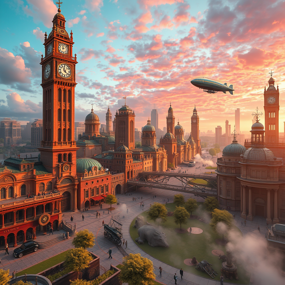 Steampunk City Generator website