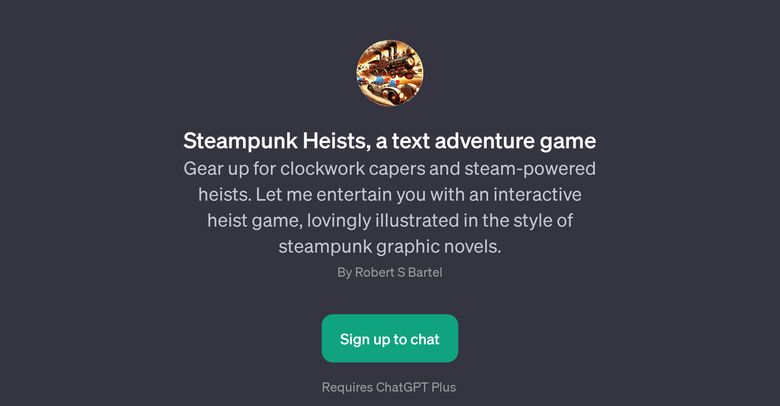 Steampunk Heists website