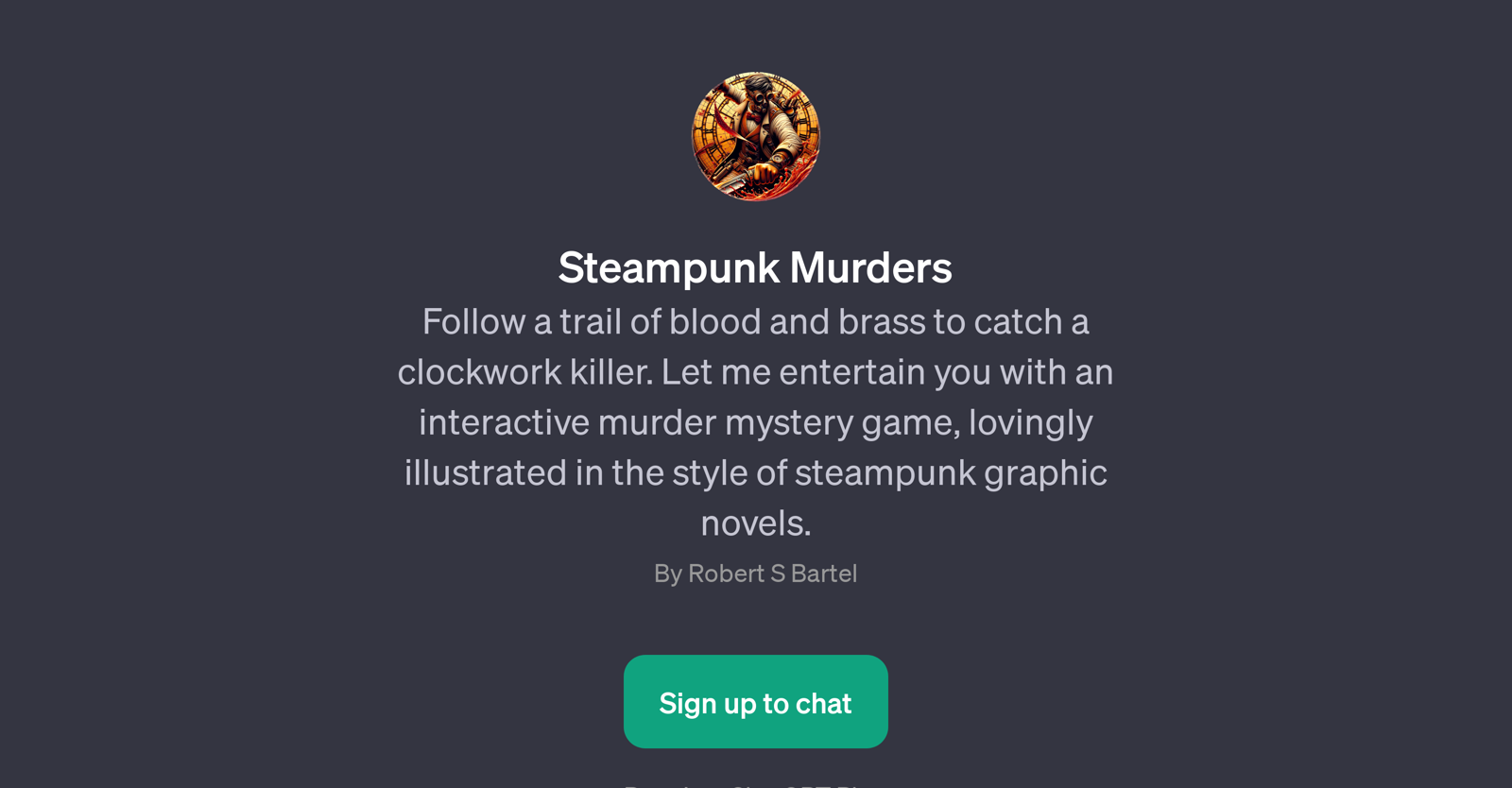 Steampunk Murders website