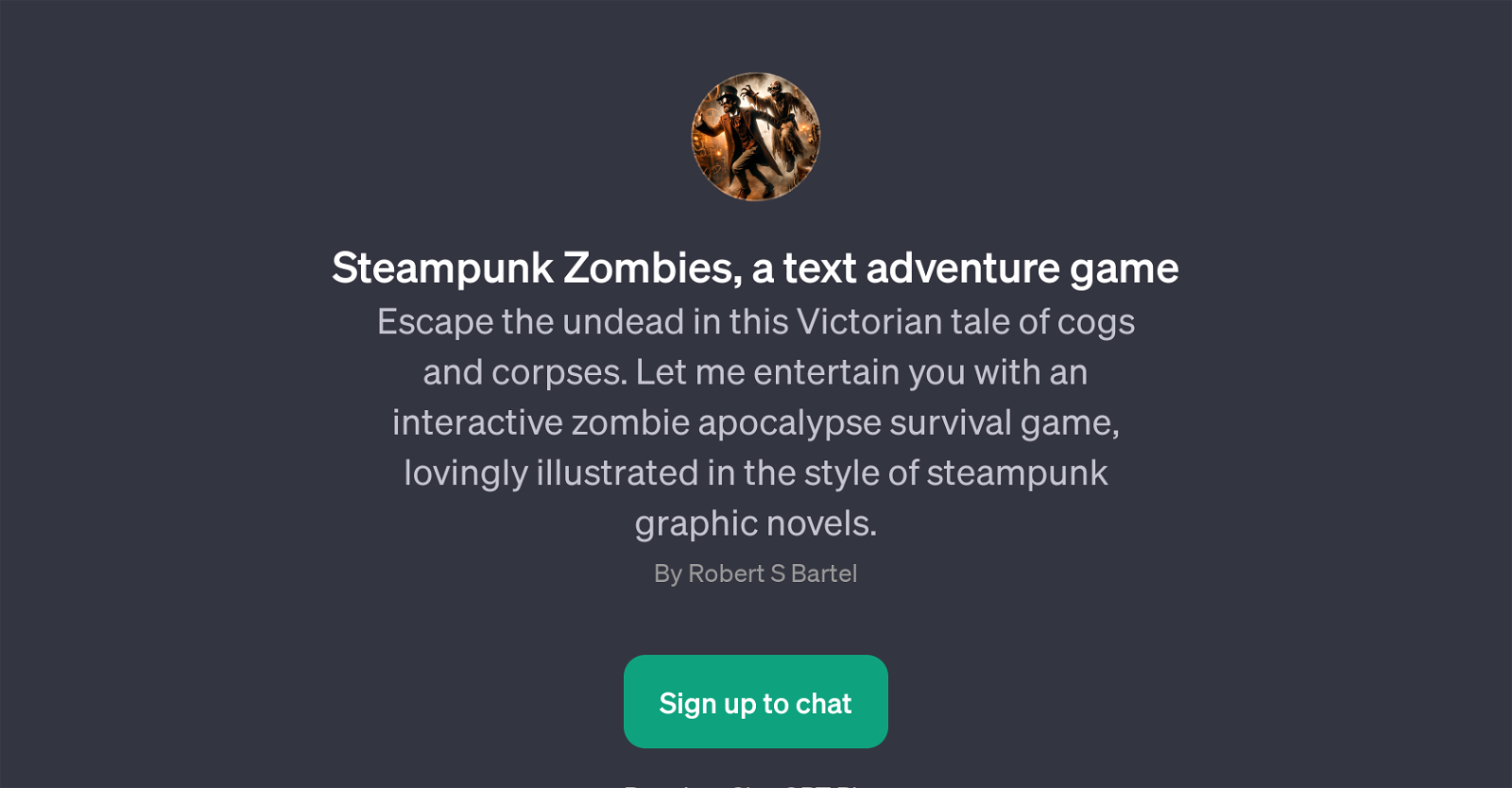 Steampunk Zombies website