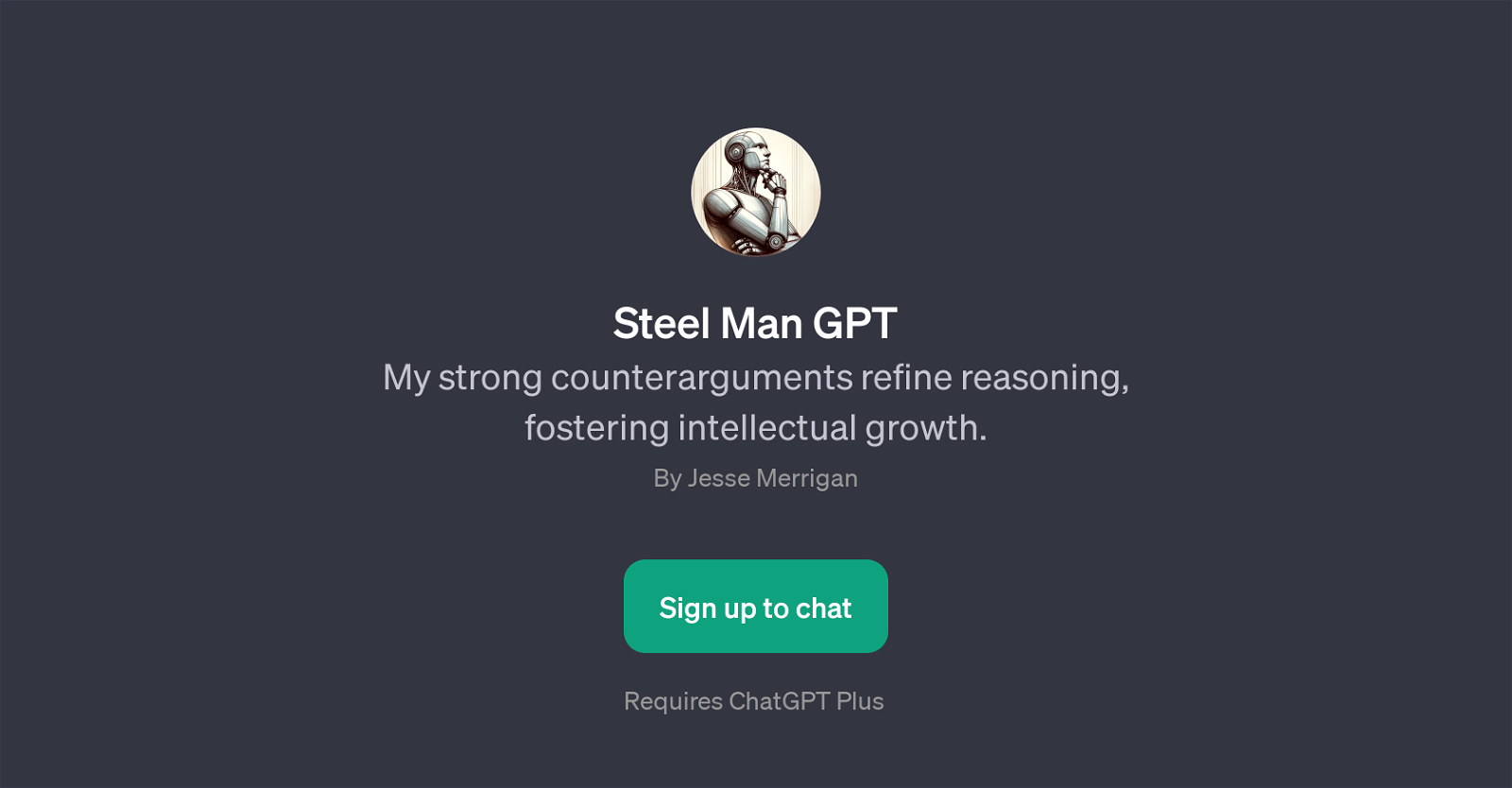 Steel Man GPT website