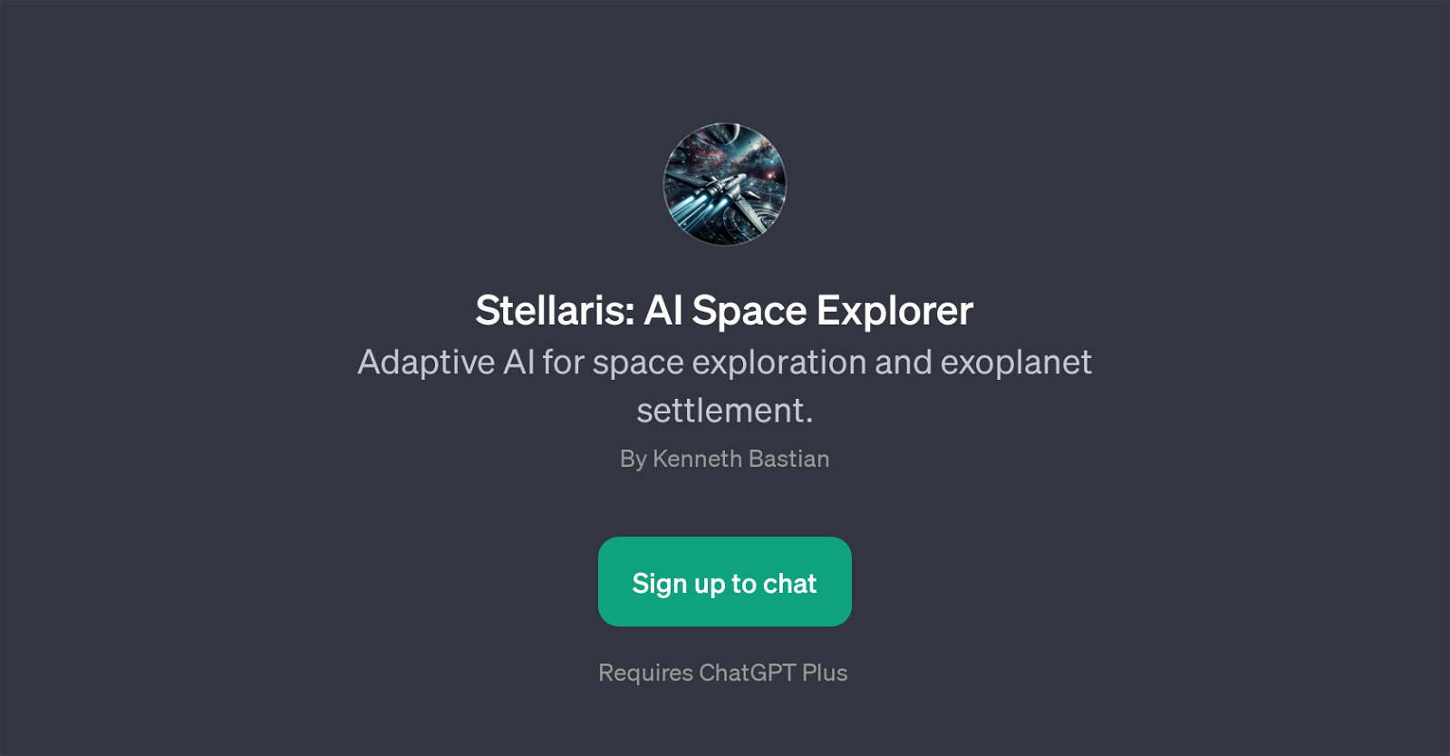 Stellaris: AI Space Explorer website