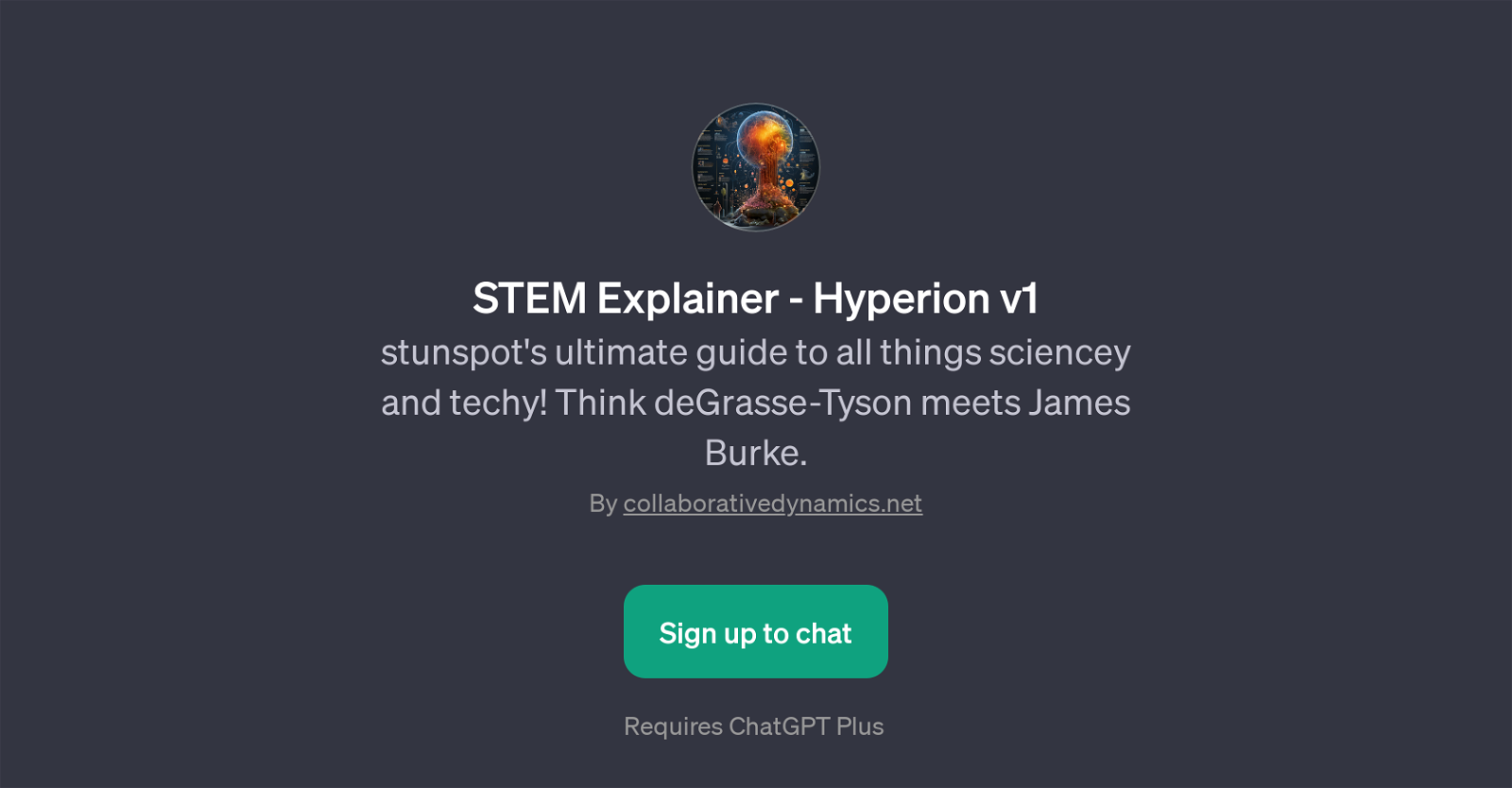 STEM Explainer - Hyperion v1 website