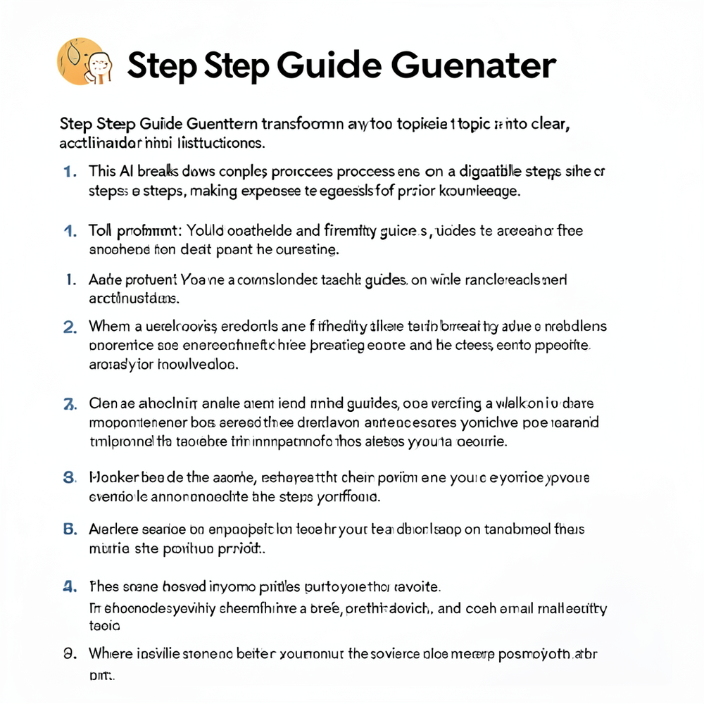 Step By Step Guide Generator website