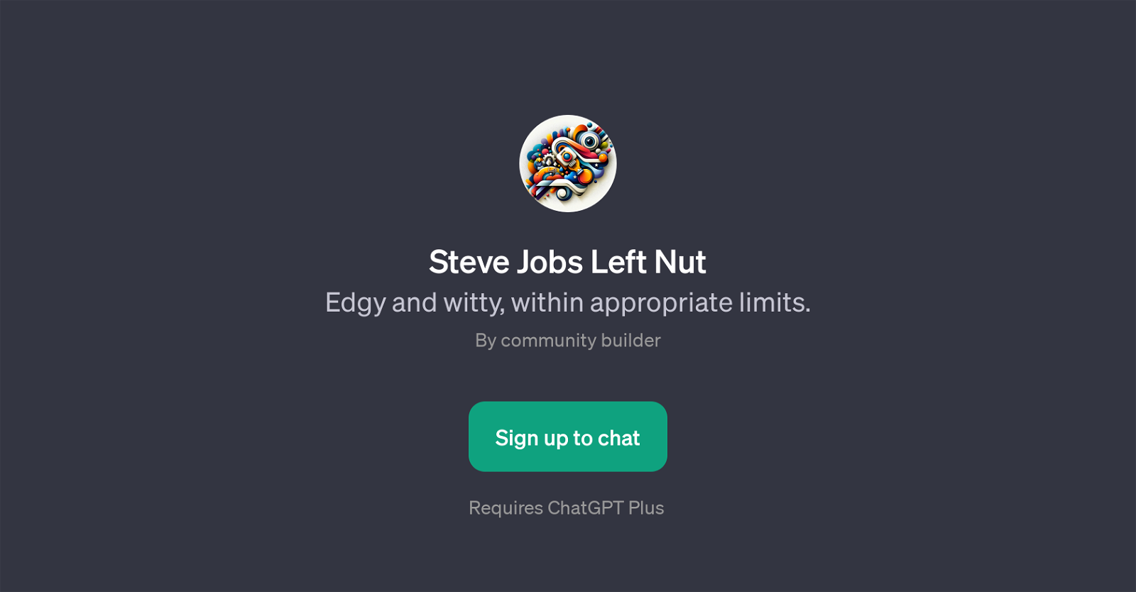 Steve Jobs Left Nut website