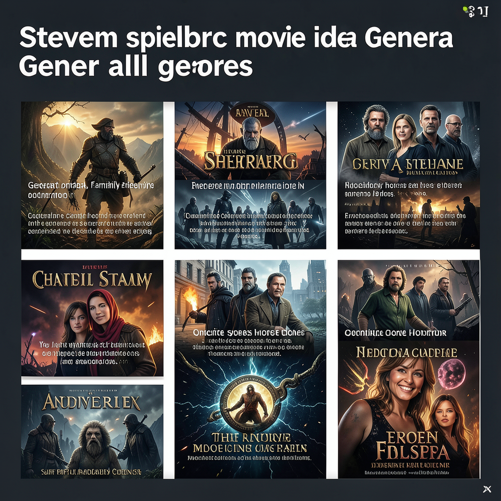 steven spielberg movie idea gener all genres website