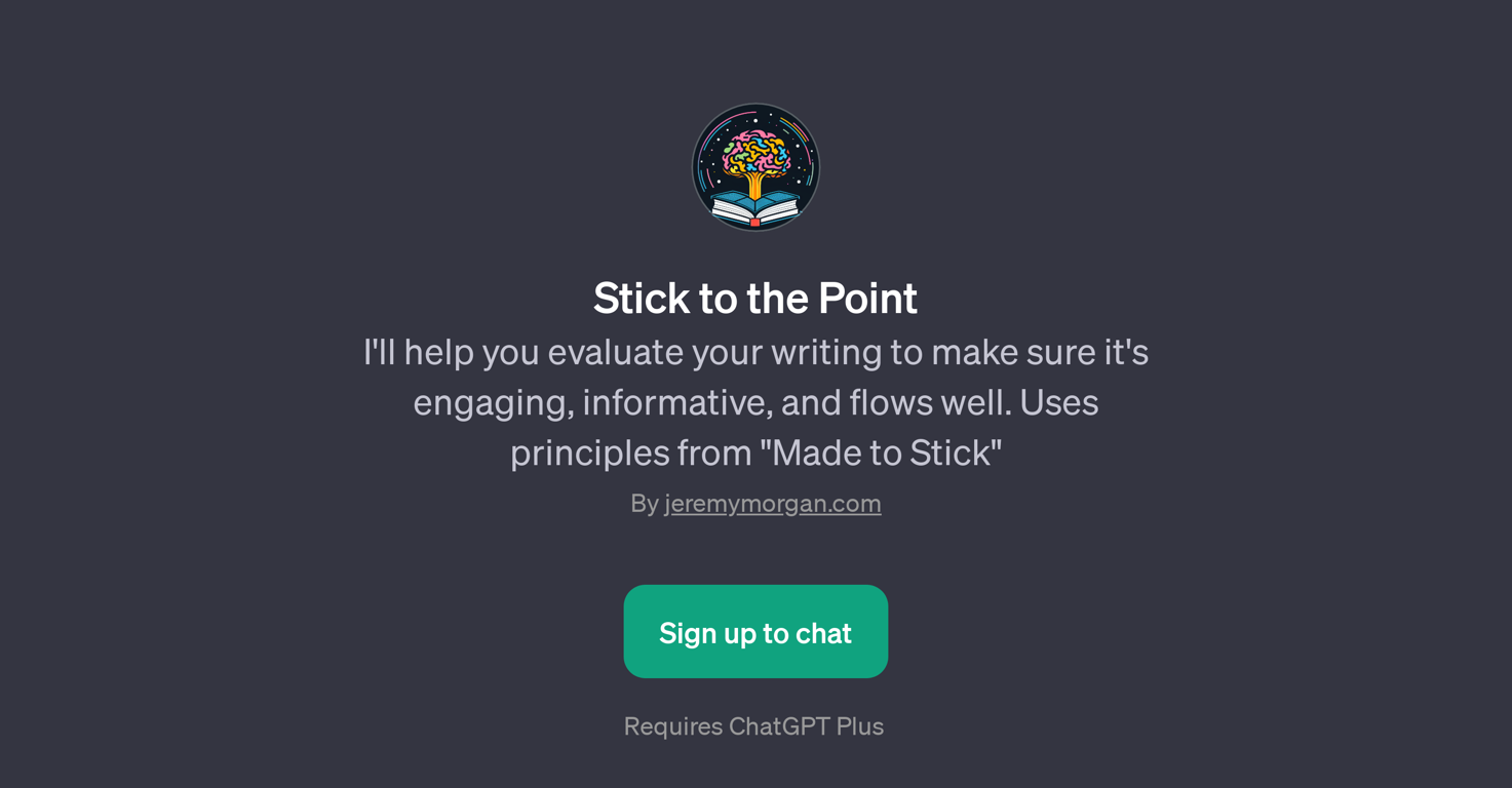 Stick to the Point website