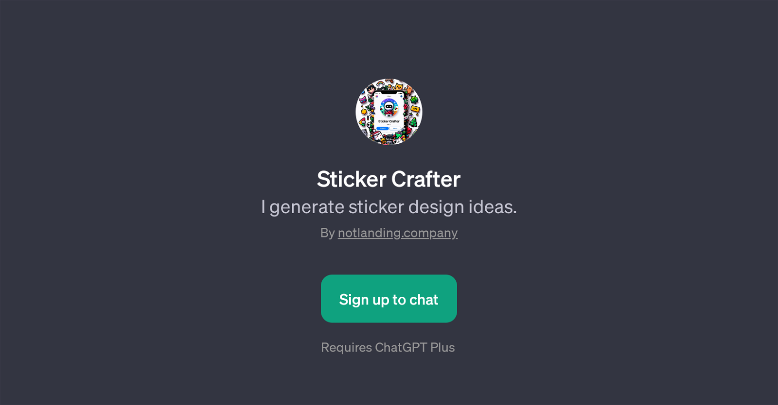 Sticker Crafter website
