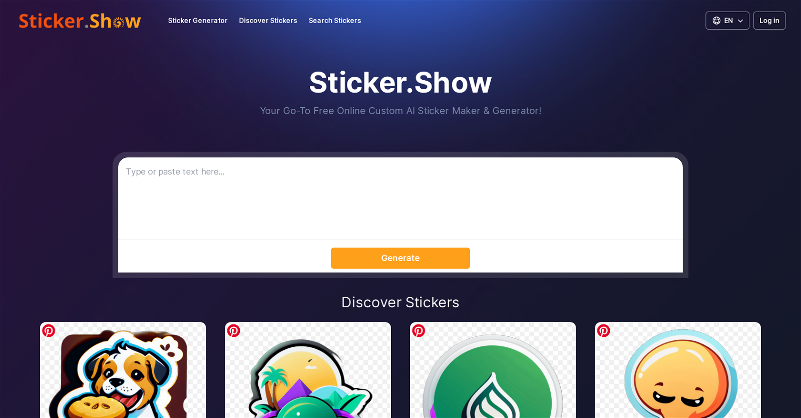 Sticker.Show website
