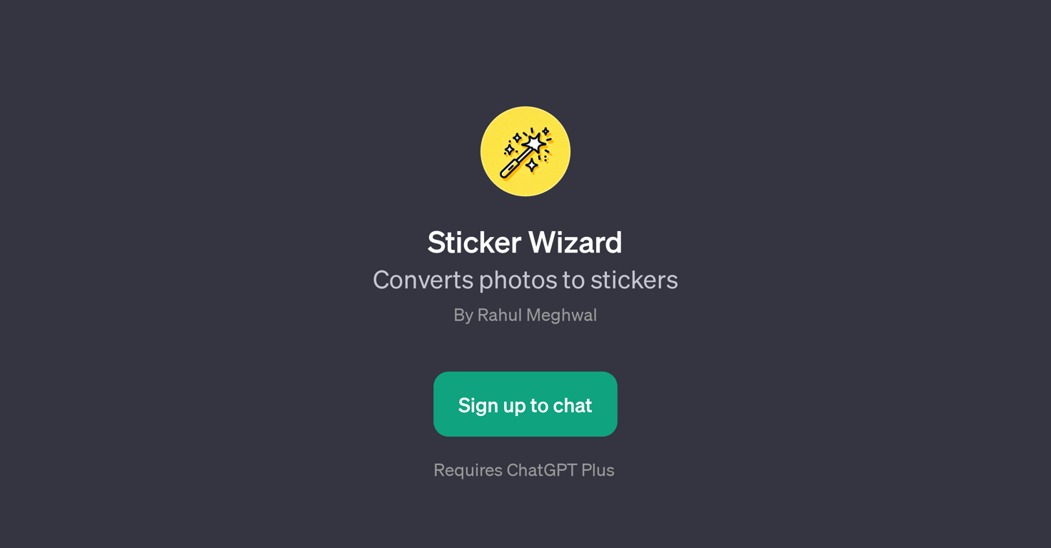 Sticker Wizard website