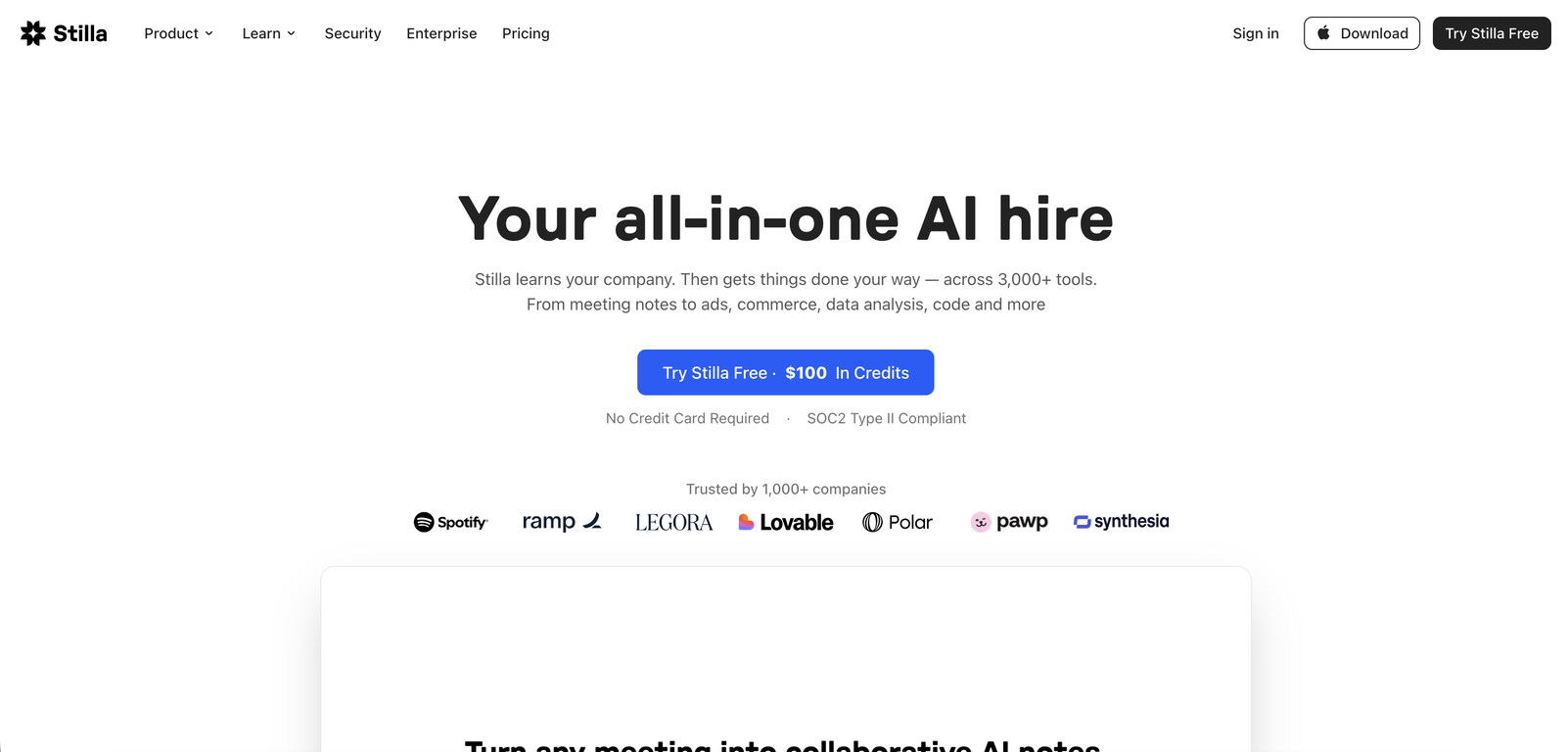 Stilla website