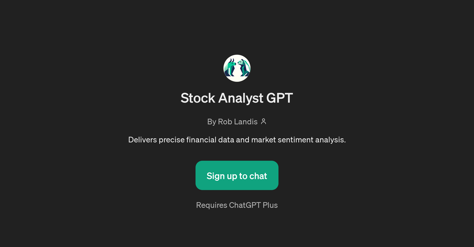 Stock Analyst GPT website
