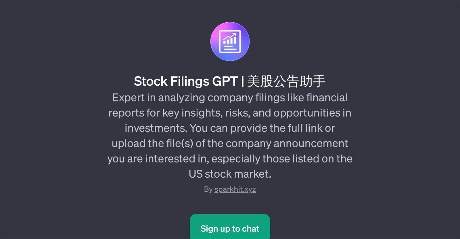Stock Filings GPT | website